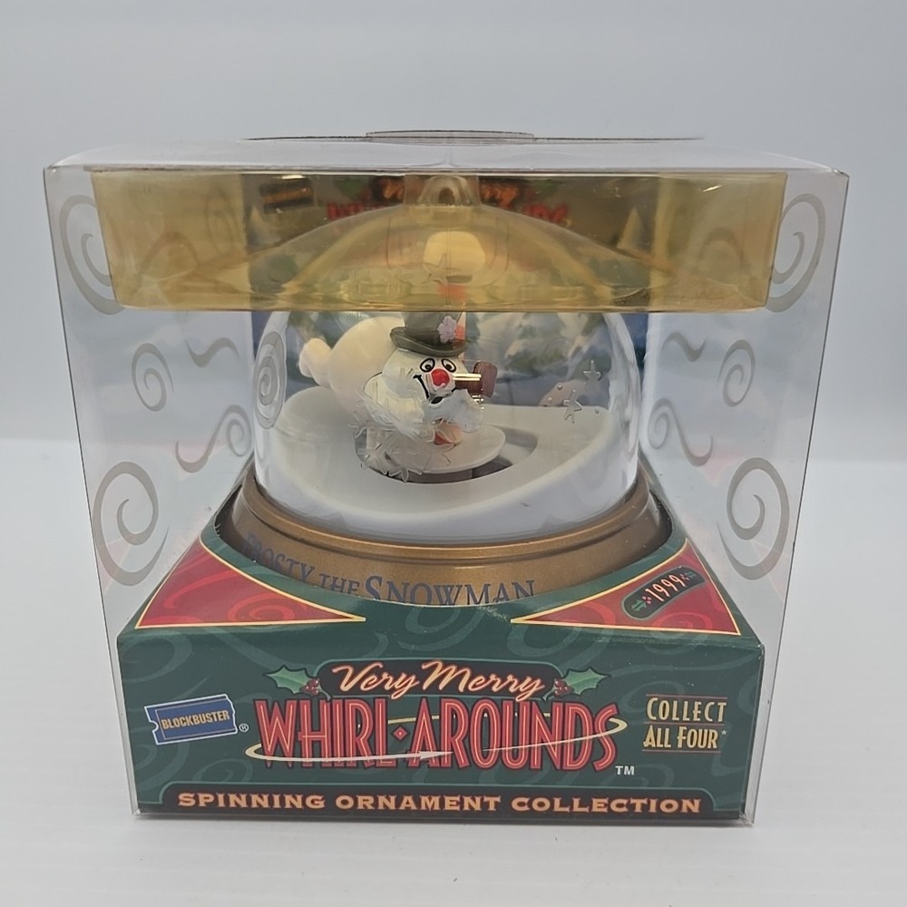Blockbuster Spinning Ornament Very Merry Whirl-Arounds Rudolf The‎ Red Nose 1999